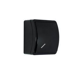 Fröccsenésálló váltókapcsoló, fekete, IP44 KOALA 153-05 ViPlast