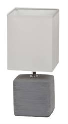 Asztali lámpa ORLANDO fehér, hamu E14 40W IP20 Rabalux 40W, fehér