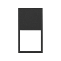 Minimal függőleges 2-es keret 2x1/2 matt fekete Simon 100