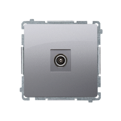 Szimpla antenna kimeneti aljzat (modul), inox (met.) (helyettesíti a BMAK1.01/..) Kontakt Simon BMAK3.01/21