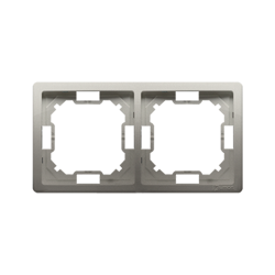 2 irányú keret – univerzális vízszintes és függőleges, szatén (met.) Kontakt Simon BMR2/29 modul