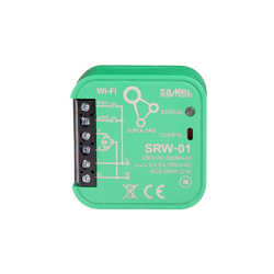 Roletta vezérlő; SUPLA; IP20; 230VAC; konzervdoboz; -10÷55°C; IN: 2; SRW-01 ZAMEL