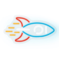 Neon PLEXI LED RAKIETA többszínű fali lámpa NNE18 Neolia T-00457 PLASTROL Neon PLEXI LED RAKIETA többszínű fali lámpa NNE18 Neolia T-00457 PLASTROL