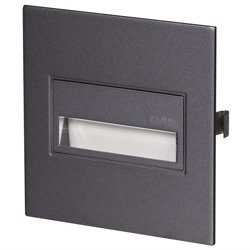 LED Sona négyzet alakú beépíthető 14V DC, grafit színű, semleges fehér 14-211-37 Ledix Zamel