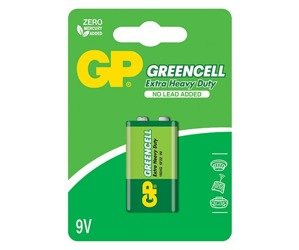 Cink-klorid elem GREENCELL 9V 1604GLF 6F22 GP Batteries