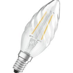 LED izzó Retrofit CLASSIC BW ST E14 2.8W = 25W 2700K gyertya Osram