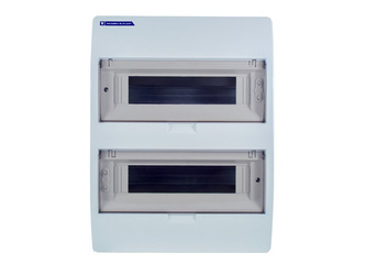 S24 MODULÁRIS KAPCSOLÓTÁBLA FELSZÍNI SZERELÉS (1000DC) IP40 FÜSTÁLLÓ BURKOLATTAL N+PE