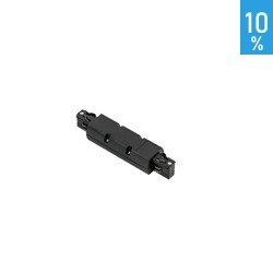 Tartozékok gyűjtősínekhez egyenes 180 fokos hosszúkás kapcsoló I 4 Fázis fekete Italux TR-I-JOINT-BL