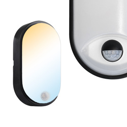 Csatorna lámpatest PALERMO 15W 1200lm 3CCT IP54 fekete | HOROZ