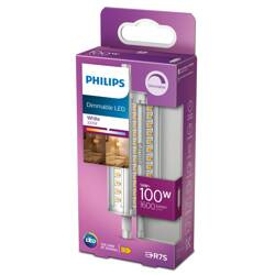 LED izzó R7S 14W = 100W 3000K meleg 1600lm dimmelhető 118mm Philips