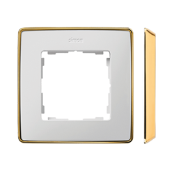 1-es keret Detail select-metal fehér / arany alap Simon 82 Detail