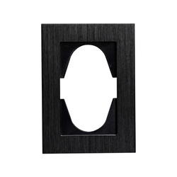 Dupla aljzathoz való alumínium keret fekete, ViP ViPlast