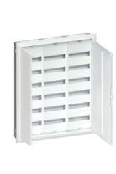 HAGER UNIVERS FWU63S FÉM MEZŐS ELOSZTÓ 216 MODUL, 6 SOR, 1003X853X110MM, (FAL KIVÁGÁS 952X805X110MM) TELI AJTÓVAL, IP30, SÜLLYESZTETT
