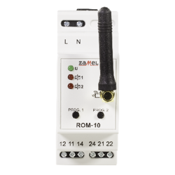 Vevőegység; EXTA FREE; 230VAC; relé NO / NC x2; DIN; 868,32MHz; ROM-10 ZAMEL