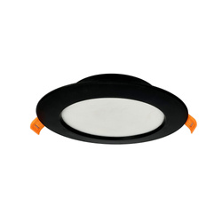 Süllyesztett LED lámpatest ALEXIS 9W 780lm IP20 CCT kör alakú fekete | HOROZ