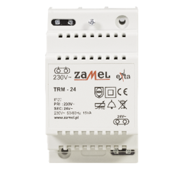 Transzformátor 230/24V AC 15VA, TRM-24, exta Zamel