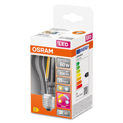 LED izzó LED RELAX and ACTIVE CLASSIC A 7W E27 2700/4000K, 2700k Nem Szabályozható Osram