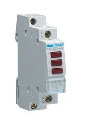 HAGER SVN127, MODULÁRIS JELZŐLÁMPA, 3DB PIROS LEDDEL, 230V AC (HAGER SVN127)