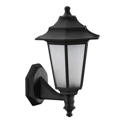 BEGONYA 2 E27 IP44 fekete kerti fali lámpa 400.010.117 HOROZ