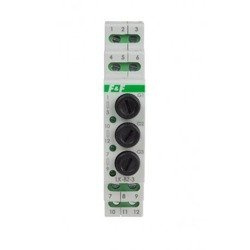 Modul: feszültség indikátor; 3x230VAC; IP20; DIN; Szín: zöld; LK-BZ-3G F&F