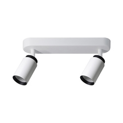 MALGA 2 DUO kétszeres mennyezeti spotlámpa sín IP20 2×GU10 220–240V fehér-fekete EDO777865 EDO Solutions