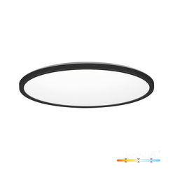 LED mennyezeti lámpa NIVERA CIRCLE 18W 3CCT 3000/4000/6000K IP54 fekete kerek Kobi Premium