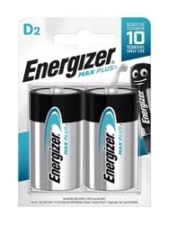 Alkáli elem D MAX PLUS Energizer LR20 1.5V (2db buborékcsomagolás)