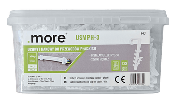 USMPH-3 kampós kábeltartók vödörje (600 db) M20379 Eco Light