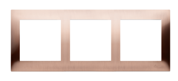 Simon 54 Premium Réz 3 irányú univerzális keret IP20/IP44, DR3/36