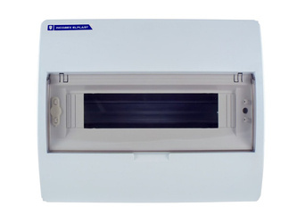 MODULÁRIS KAPCSOLÓTÁBLA S12 FELSZÍNI (1000DC) IP40 FÜSTÁLLÓ BURKOLATTAL N+PE