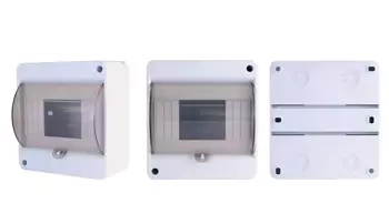 S6 (1x6) felszíni elosztó fedéllel és N+PE csatlakozóblokkal IP40