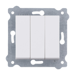 Háromszoros kapcsoló Fehér 213/01E EXEN