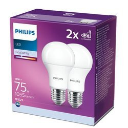 Philips LED izzókészlet 2x Philips E27 10W 4000K 1055lm