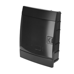 Süllyesztett 16 modulos kapcsolótábla fekete füst HOROZ