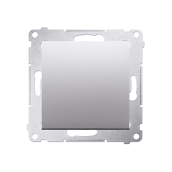 Simon 54 Premium Egypólusú ezüst kapcsoló (moduláris) X csavaros csatlakozók, DW1A.01/43