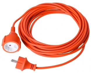 Kerti hosszabbító 30m 2x1mm2 2000W narancssárga Eco Light