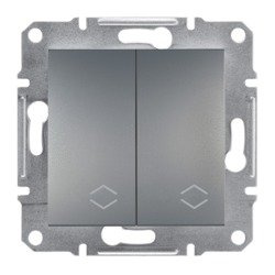 ASFORA 106+6 KETTOS VÁLTÓKAPCS ACÉL EPH0600162 SCHNEIDER ELECTRIC
