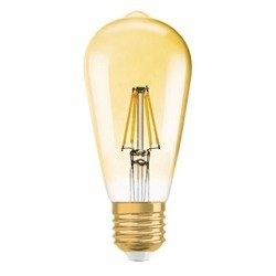 Osram Vintage átlátszó üveg búra/2,5W/225lm/2500K/E27 LED Edison körte izzó