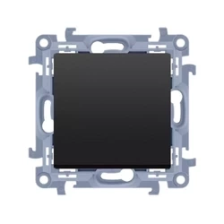 Alternatív kapcsoló piktogram nélkül (modul) 10AX 250V matt fekete Simnon 10