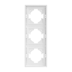 Háromszoros keret, fehér, iZi sorozat, függőleges, ViPlast