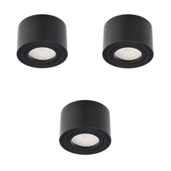 3x ZALDA OV Black IP20 EDO777450 + 3x GARI LED INSERT 4,8W 3000K EDO777639, EDO Solutions
