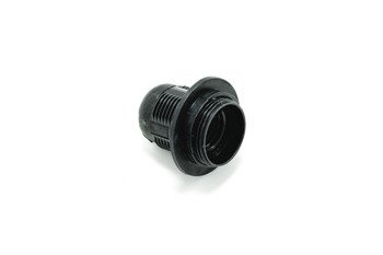 Fekete termoplasztikus E27 foglalat karimával Pawbol D.3006