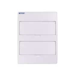 S24 (2x12) SURFACE-MODULATED SWITCHING UNIT IP40 WITH WHITE SHIELD WITH N+PE CLARKS