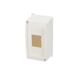 Felületre szerelhető S-4 ablakos - fehér EDO777834 EDO Technic doboz fedél nélkül