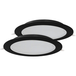 LED beépíthető AURA PRIZMA dupla csomag 2x18W fekete 4200K | 425.011.018 | HOROZ