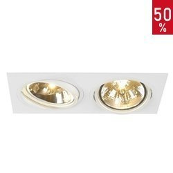 Új Tria QRB111 2 szögletes mennyezeti lámpatest fehér SLV 113811