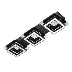 LIKYA-3 mennyezeti felületre szerelhető lámpatest 3x5W 900lm 4000K IP20 króm | HOROZ