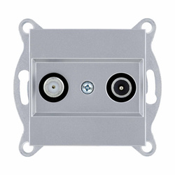 TV-SAT végződő Elektromos aljzat Ezüst 264/10E EXEN