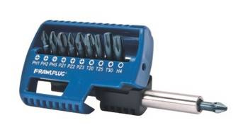 25 mm-es marókészlet PZ1 PZ2, PZ3, PH1, PH2,PH3, T20, T25, T30 + 60 mm-es adapter