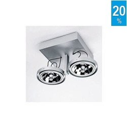 Fényszóró BARES 111x2 SL G53 alumínium Aquaform